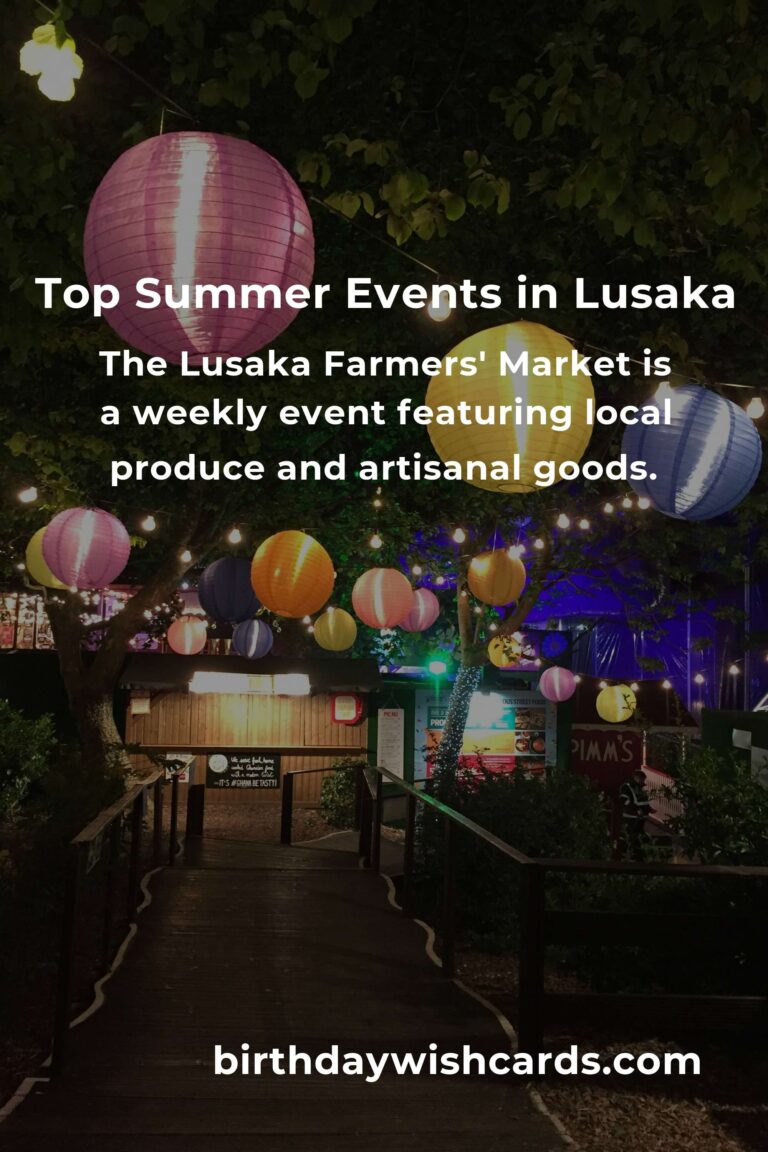 Best Summer Events in Lusaka for College Students