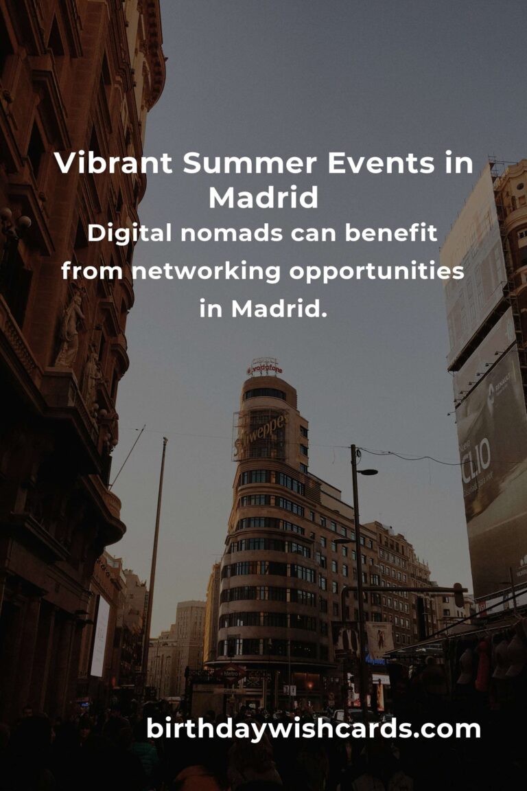 Best Summer Events in Madrid for Digital Nomads: A Vibrant Guide