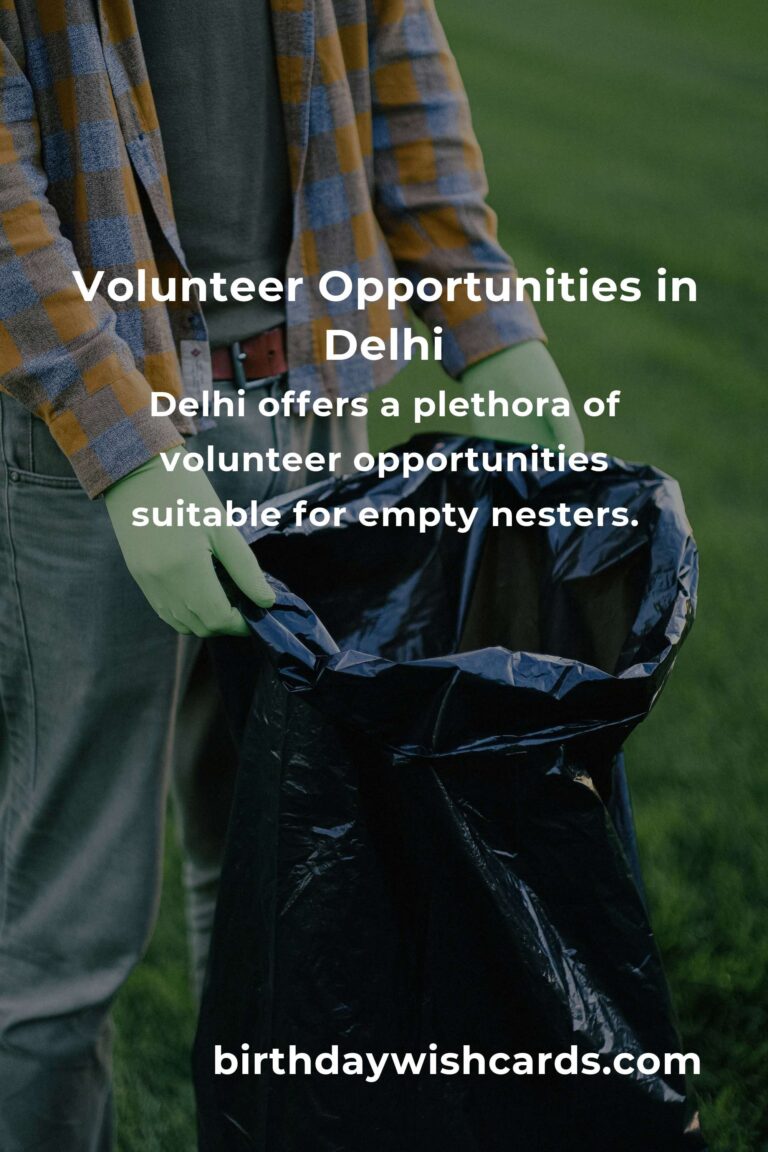Best Volunteer Opportunities for Empty Nesters in Delhi