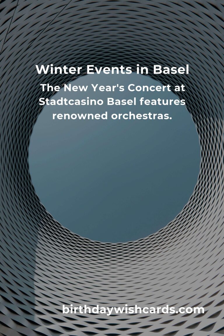 Best Winter Events in Basel for Retirees