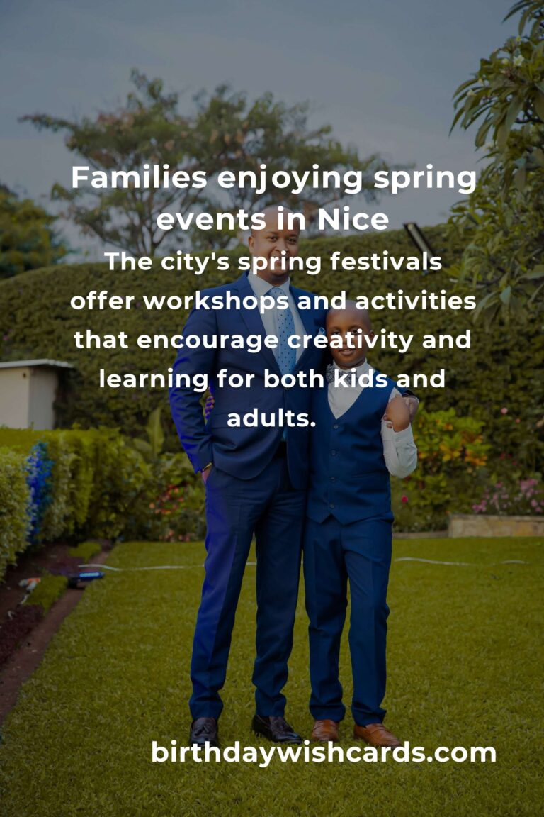 Blooming Connections: The Best Spring Events in Nice for Single Parents