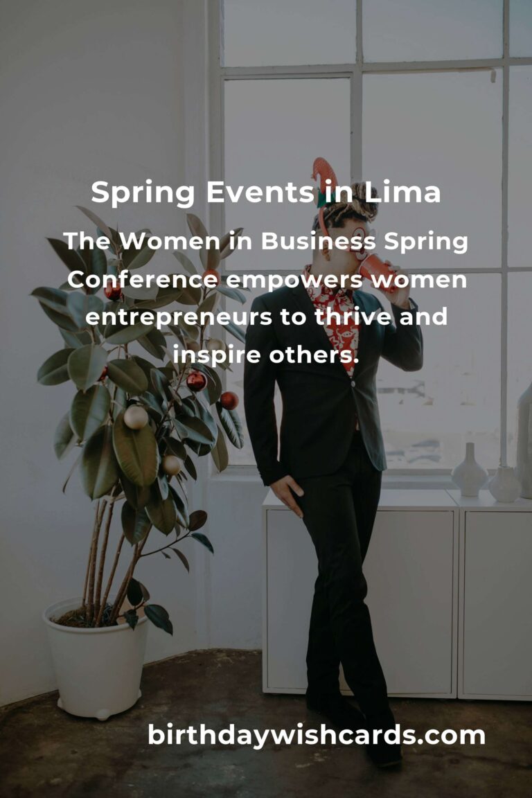 Blossoming Opportunities: The Best Spring Events in Lima for Small Business Owners