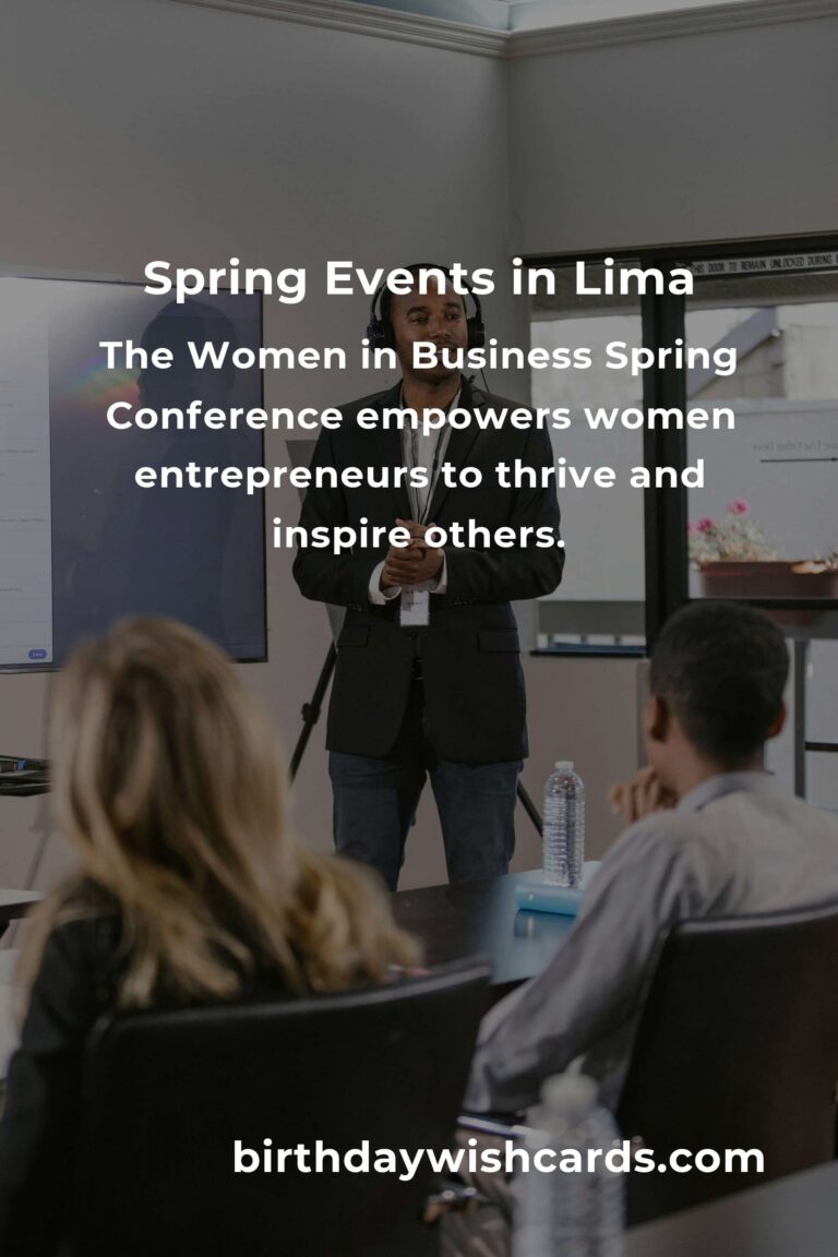 Blossoming Opportunities: The Best Spring Events in Lima for Small Business Owners