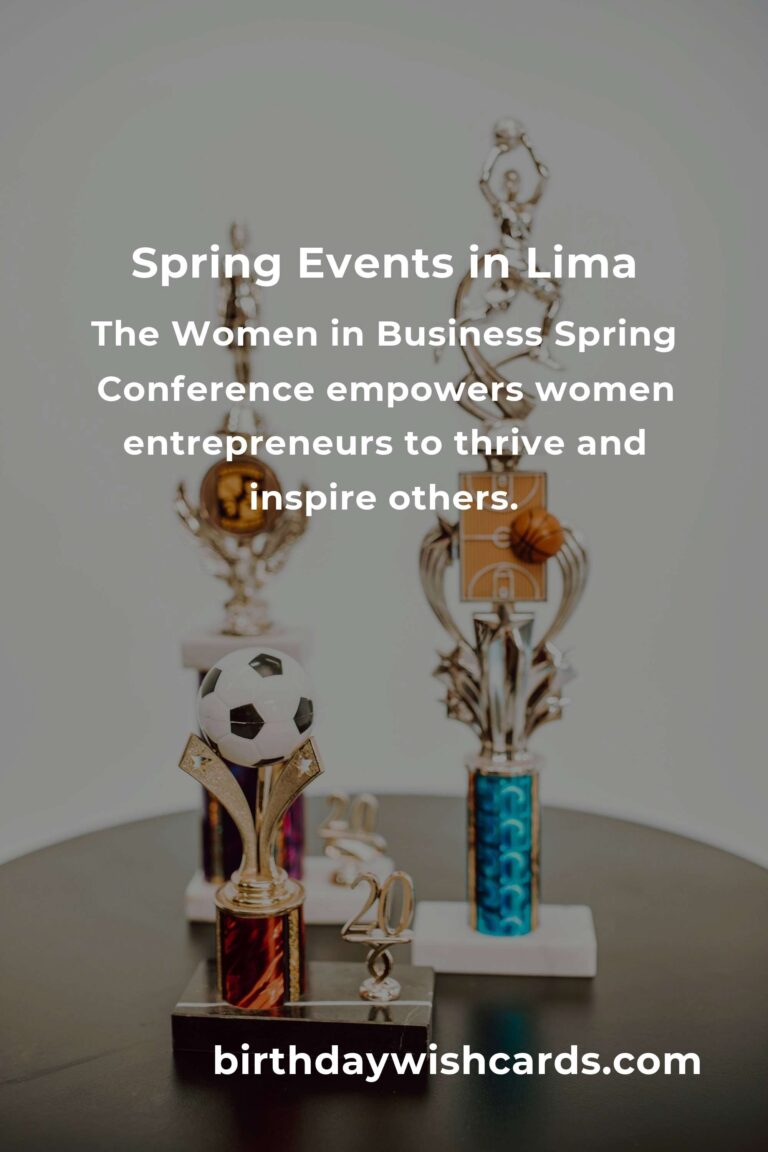 Blossoming Opportunities: The Best Spring Events in Lima for Small Business Owners