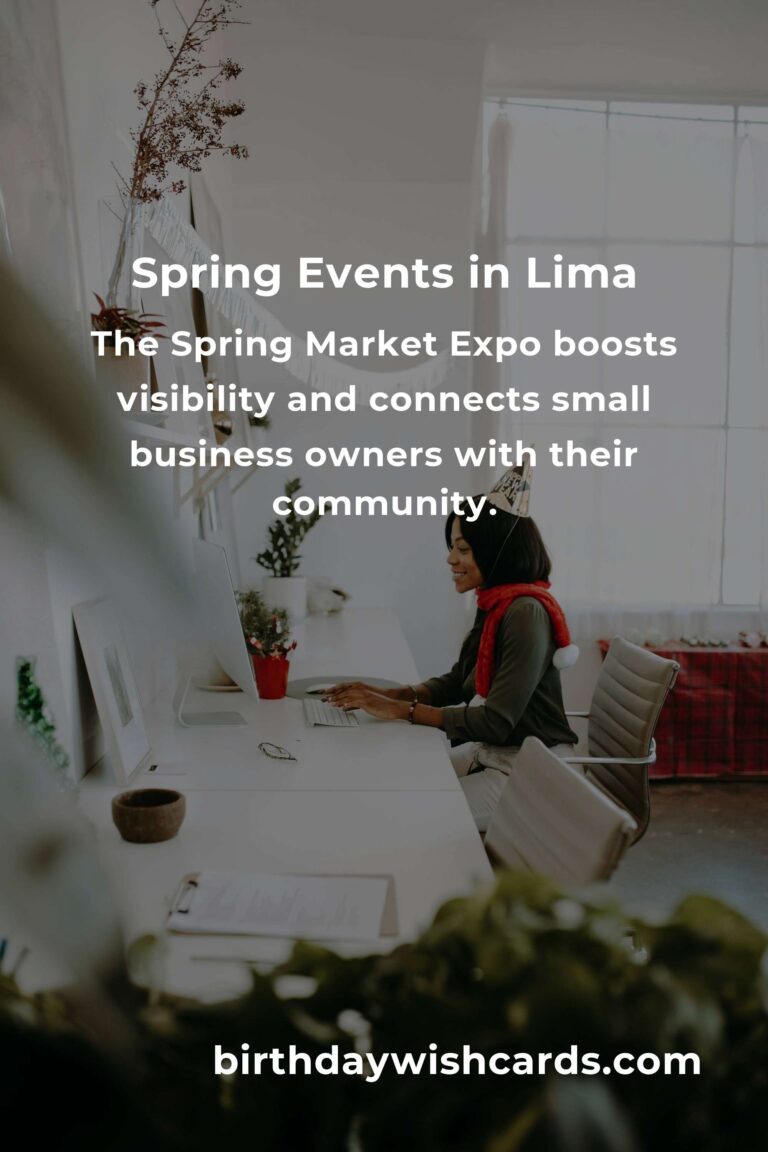 Blossoming Opportunities: The Best Spring Events in Lima for Small Business Owners