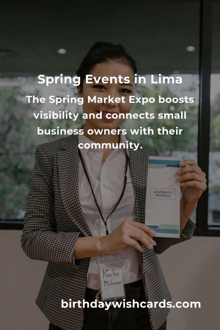 Blossoming Opportunities: The Best Spring Events in Lima for Small Business Owners
