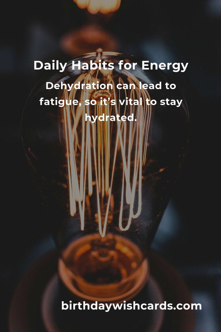 Boost Your Energy Levels: Daily Habits for a Vibrant Life in Edinburgh