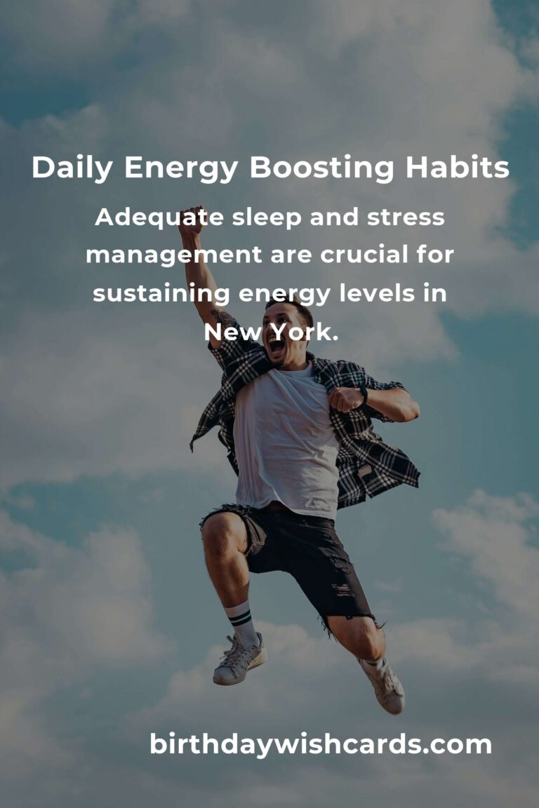 Boost Your Energy Levels with Daily Habits in New York