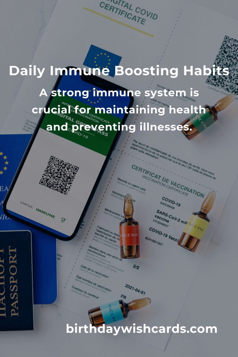 Boost Your Immune System with Daily Habits in Shenzhen