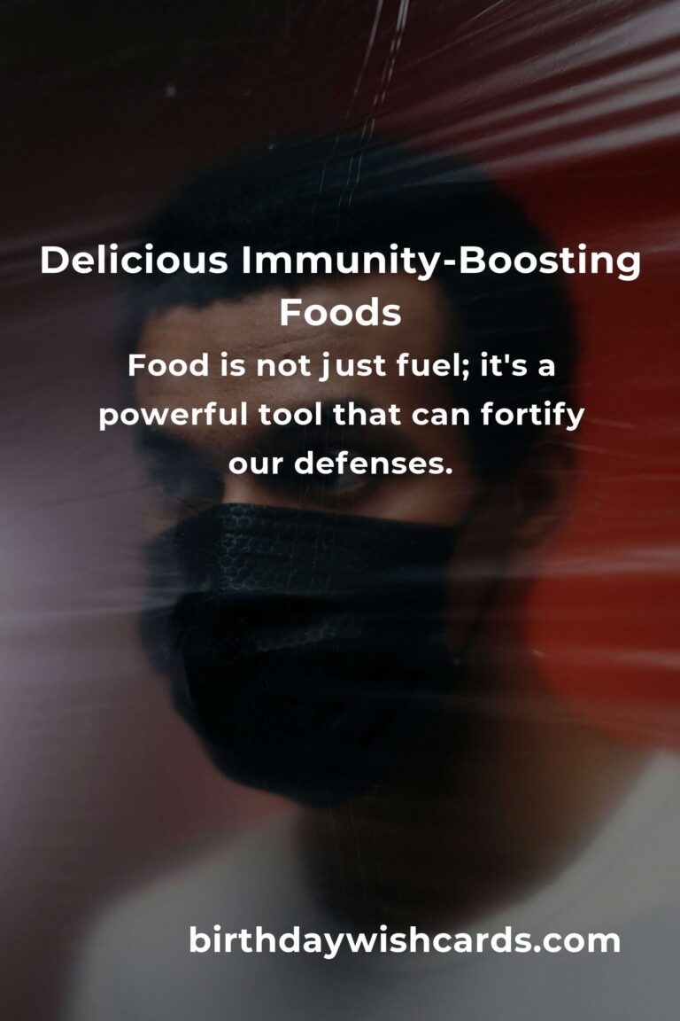 Boost Your Immunity: A Food Lover's Guide to a Healthier You