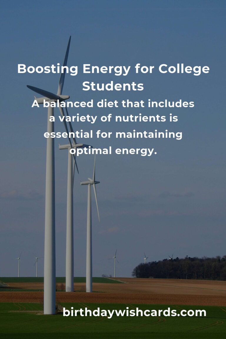 Boosting Energy Levels: Essential Tips for College Students