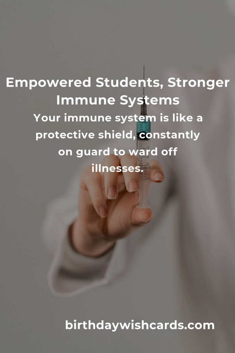Boosting Your Immune System: A Student’s Guide to Thriving in School