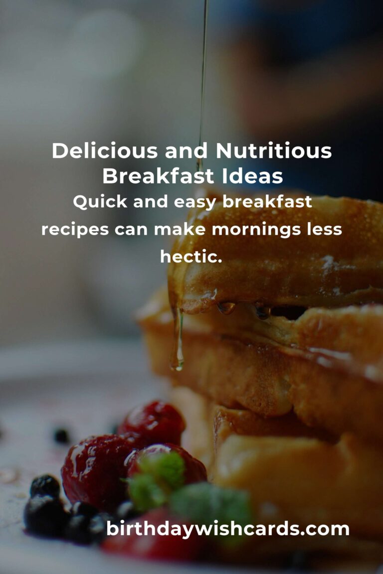 Breakfast Recipes for Young Adults: Start Your Day with Joy and Nourishment