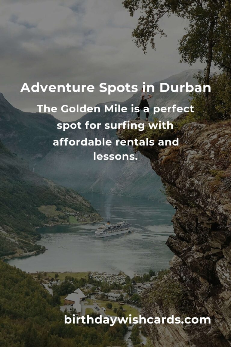 Budget Guide to Adventure Spots in Durban