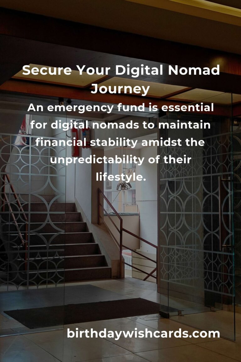 Building An Emergency Fund: Essential Tips for Digital Nomads in 2025