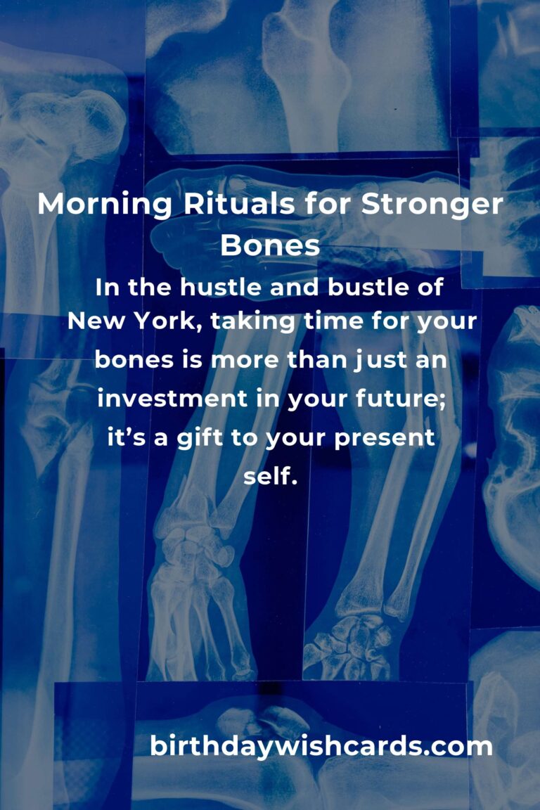 Building Strong Foundations: Daily Habits for Bone Health in the Bustling Heart of New York