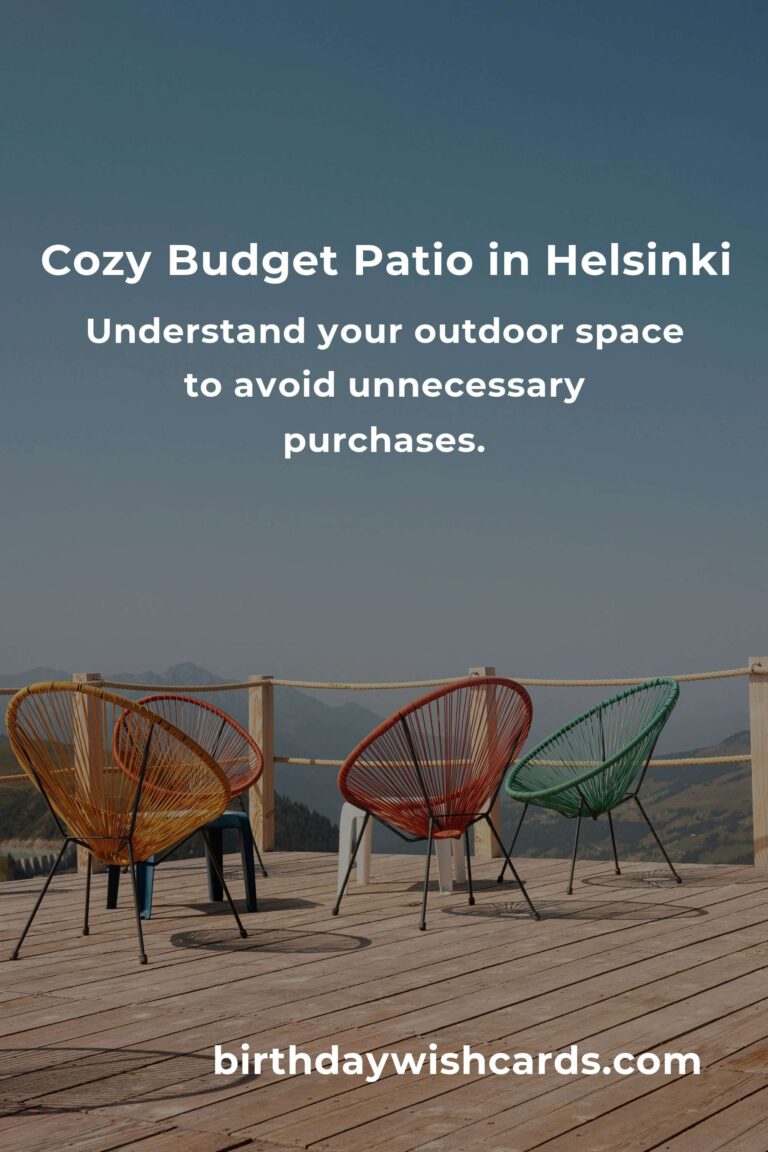 Building Your Dream Patio Furniture on a Budget in Helsinki