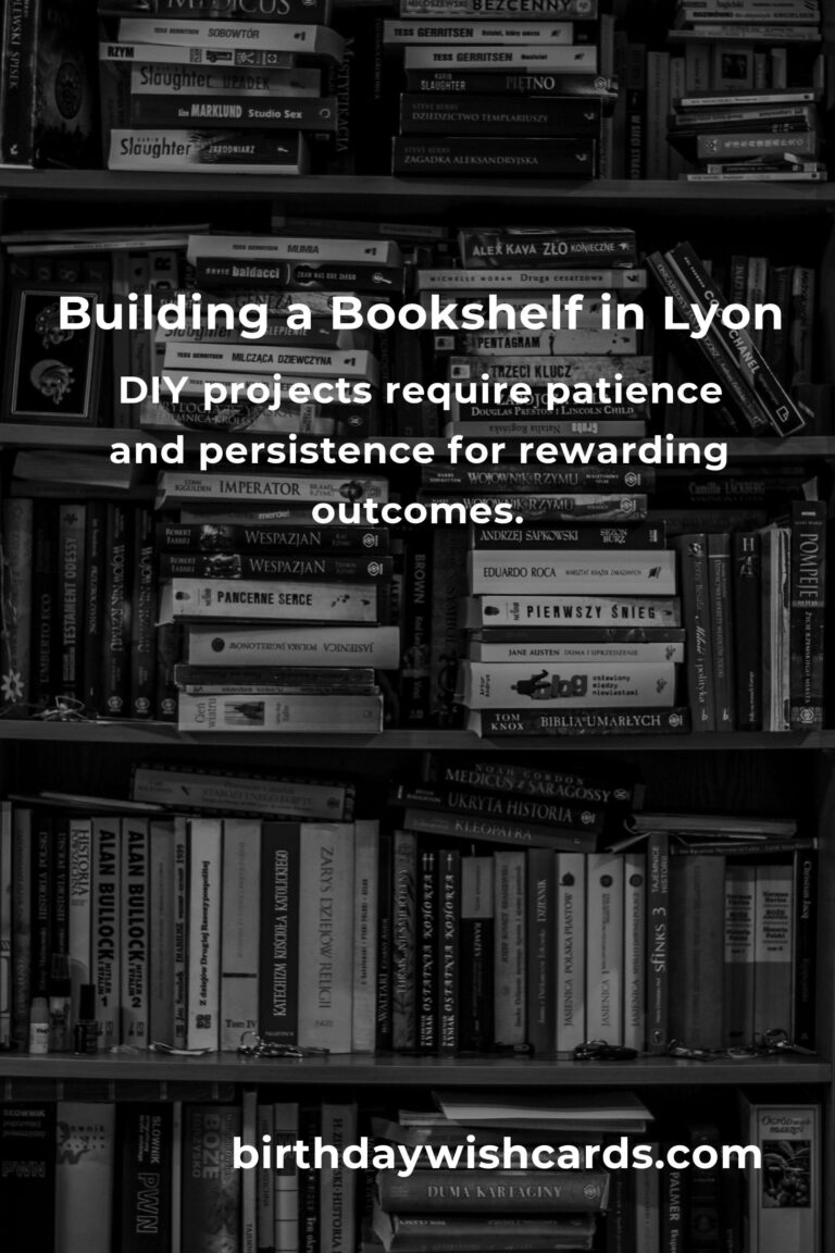Building a Bookshelf on a Budget: A Heartfelt Guide for Book Lovers in Lyon