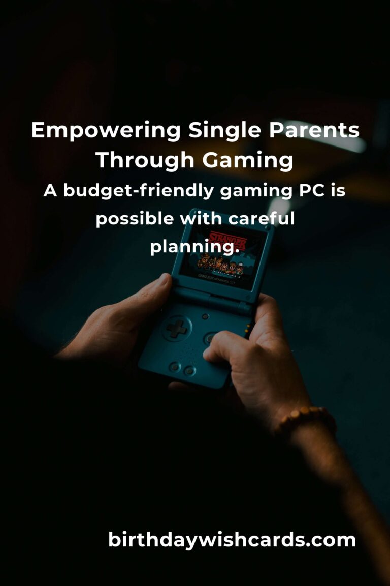Building the Best Gaming PC for Single Parents in 2025: A Journey of Passion and Practicality