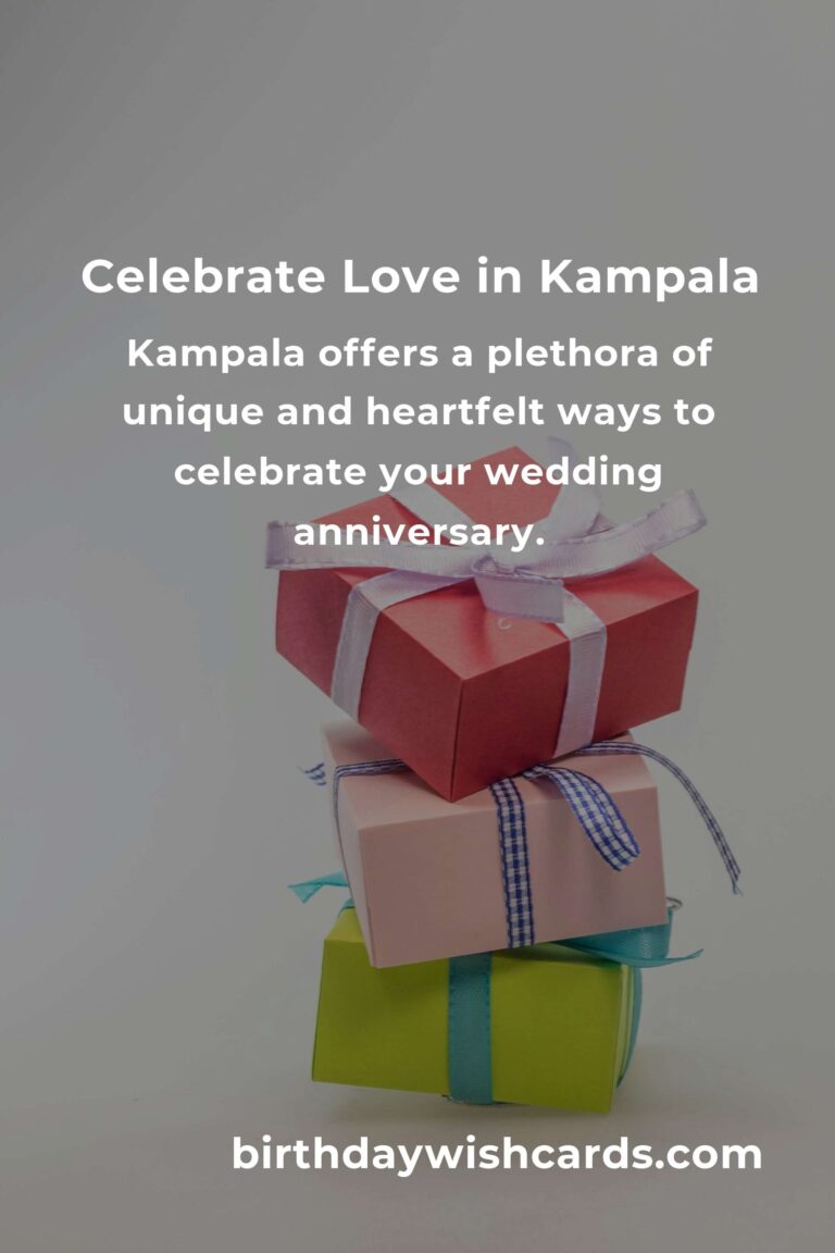 Celebrate Love: 26 Heartfelt Wedding Anniversary Ideas for Couples in Kampala
