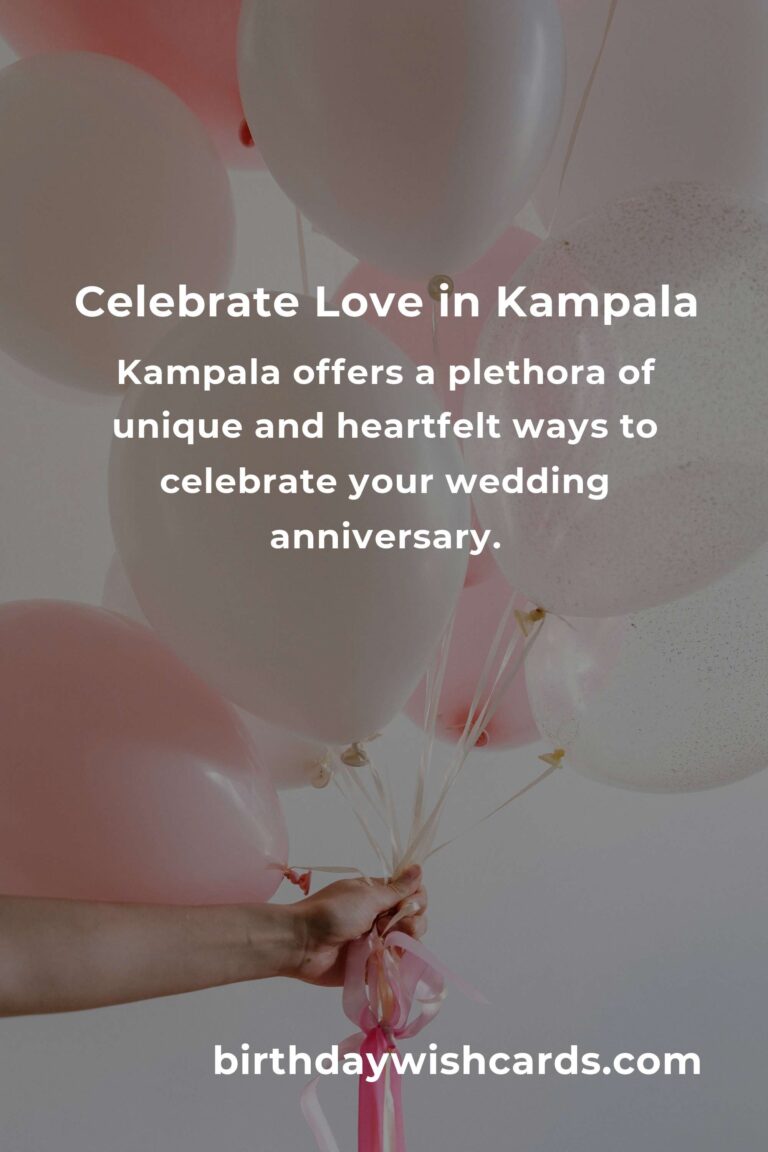 Celebrate Love: 26 Heartfelt Wedding Anniversary Ideas for Couples in Kampala
