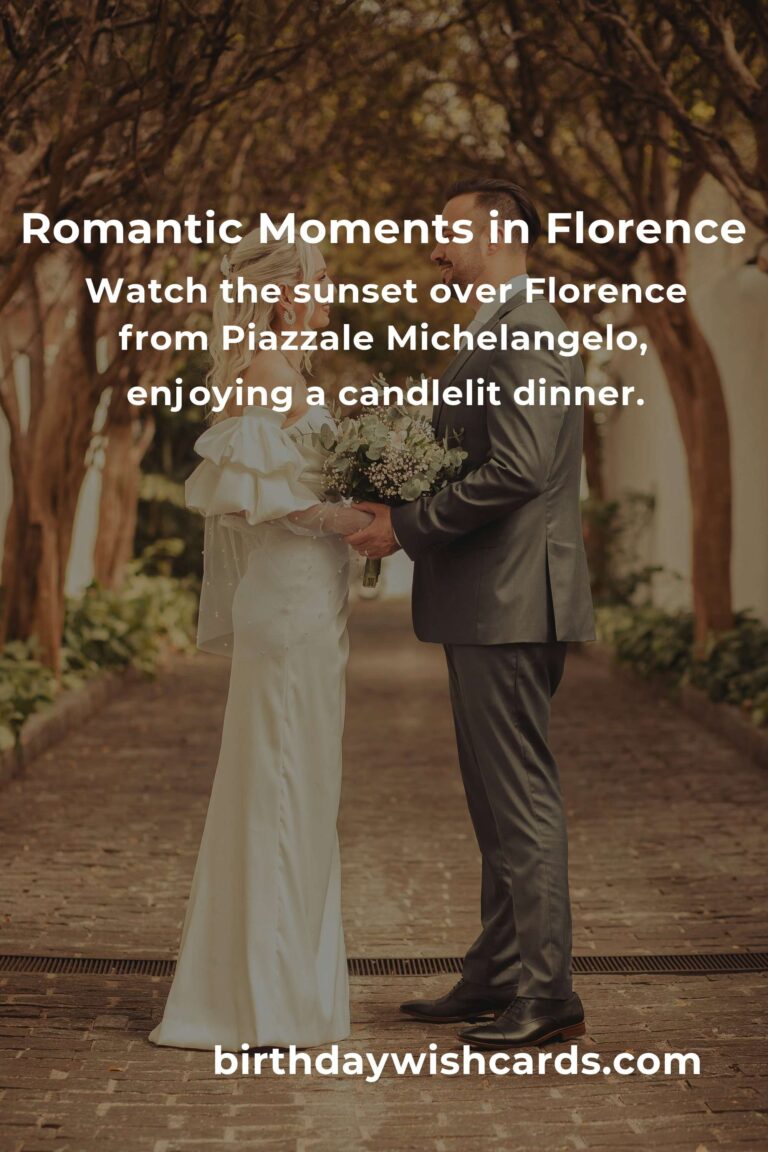 Celebrate Love: 40 Heartfelt Retirement Anniversary Ideas for Couples in Florence