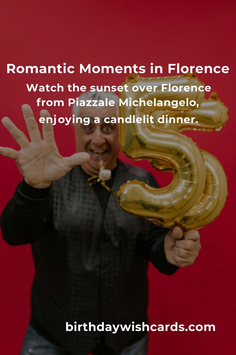 Celebrate Love: 40 Heartfelt Retirement Anniversary Ideas for Couples in Florence