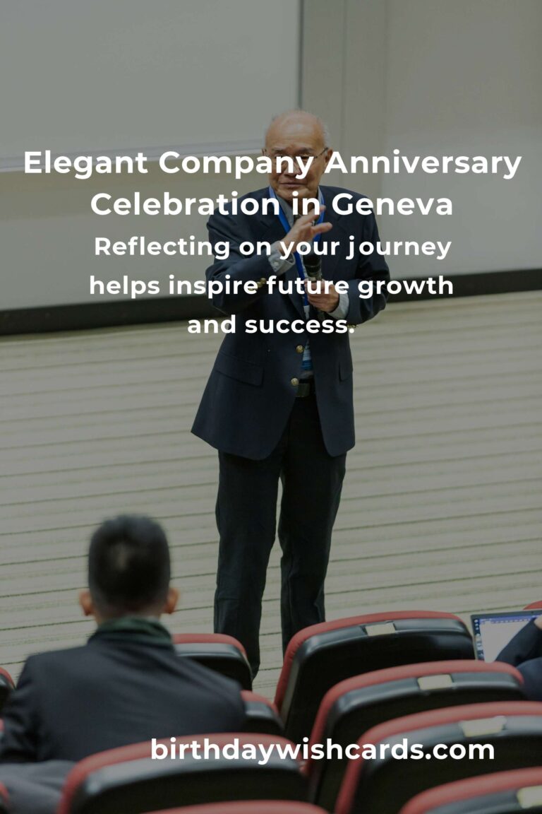 Celebrate Success: The Ultimate Company Anniversary Planning Guide in Geneva