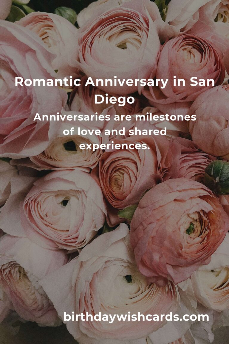 Celebrate Your Love: A Heartfelt Guide to Planning a Moving Anniversary in San Diego