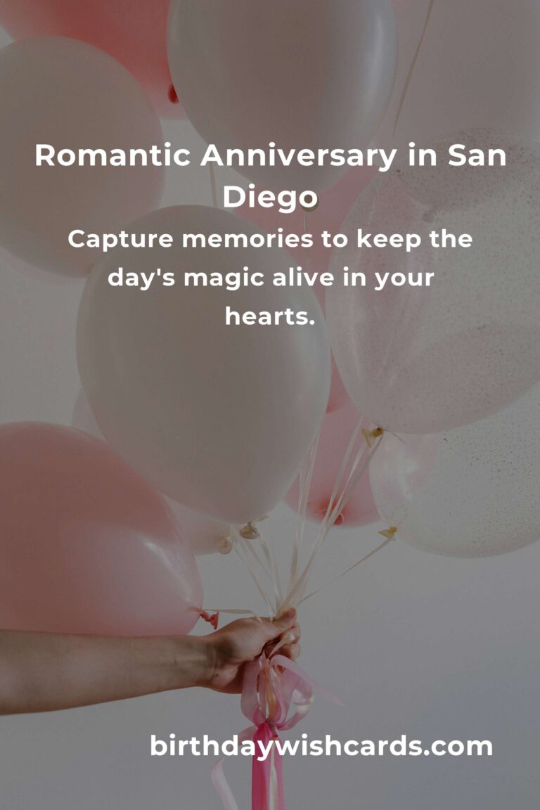 Celebrate Your Love: A Heartfelt Guide to Planning a Moving Anniversary in San Diego