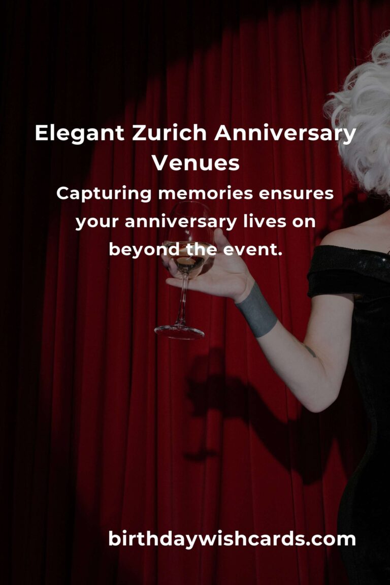 Celebrate Your Milestone: The Ultimate Opening Anniversary Planning Guide in Zurich