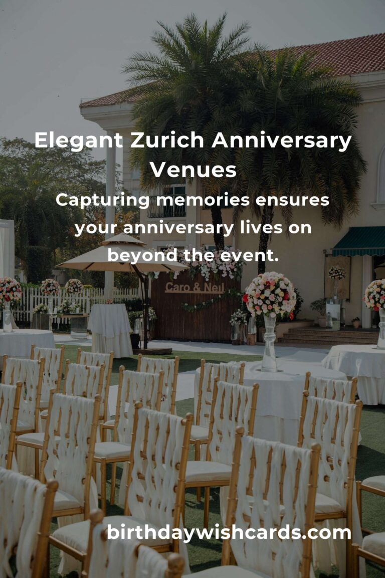 Celebrate Your Milestone: The Ultimate Opening Anniversary Planning Guide in Zurich