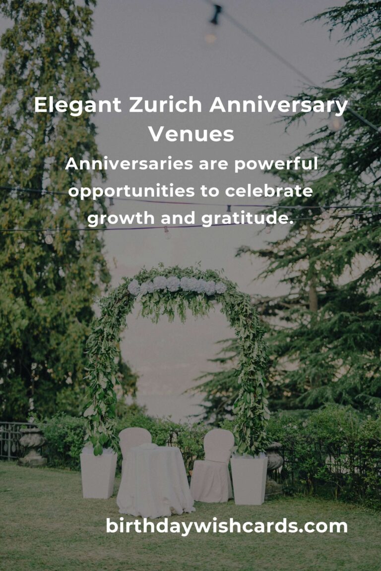Celebrate Your Milestone: The Ultimate Opening Anniversary Planning Guide in Zurich