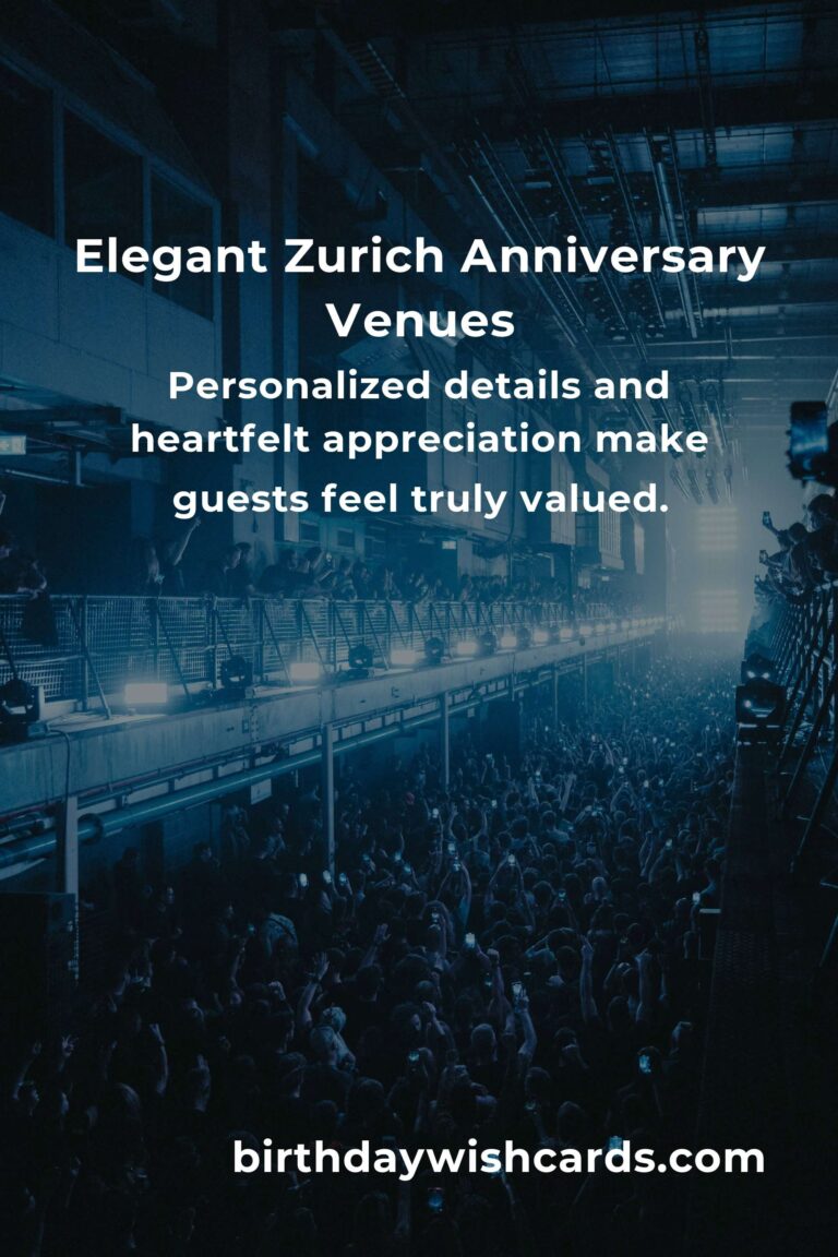 Celebrate Your Milestone: The Ultimate Opening Anniversary Planning Guide in Zurich