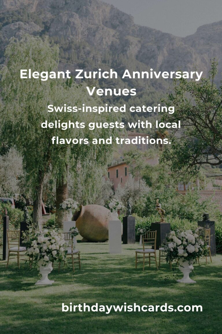 Celebrate Your Milestone: The Ultimate Opening Anniversary Planning Guide in Zurich