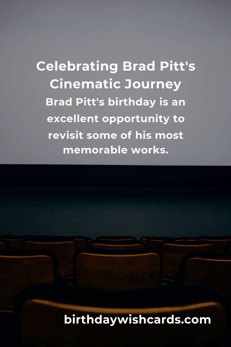 Celebrating Brad Pitt’s Birthday: A Cinematic and Musical Journey
