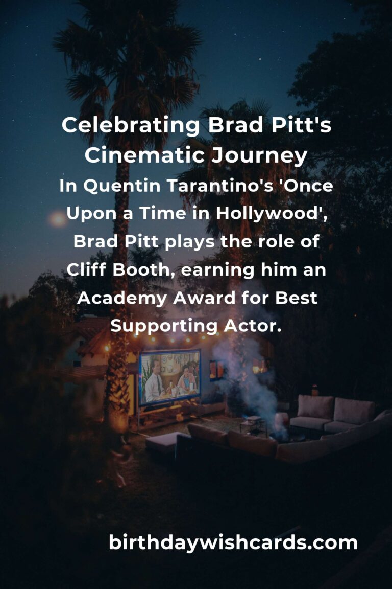 Celebrating Brad Pitt's Birthday: A Cinematic and Musical Journey