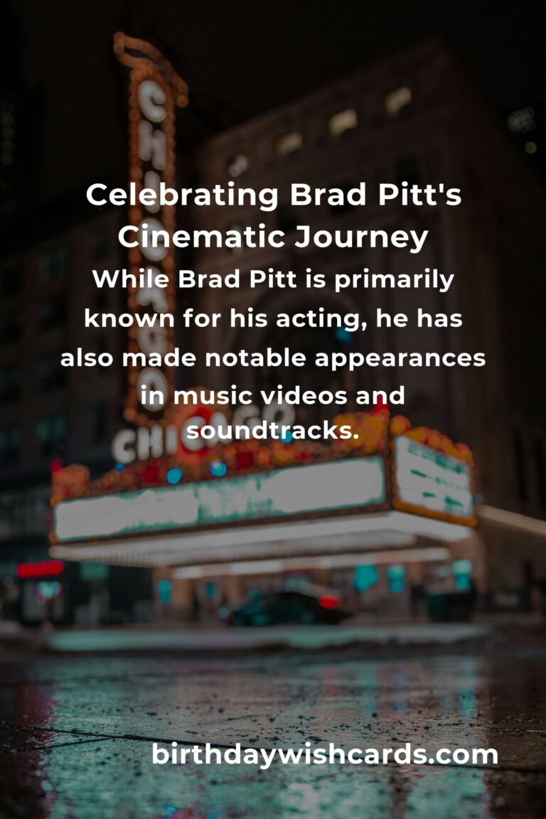 Celebrating Brad Pitt's Birthday: A Cinematic and Musical Journey