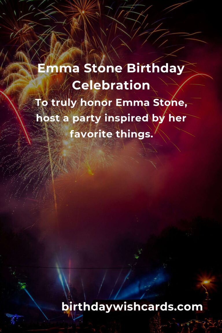 Celebrating Emma Stone’s Birthday: Fun Party Ideas