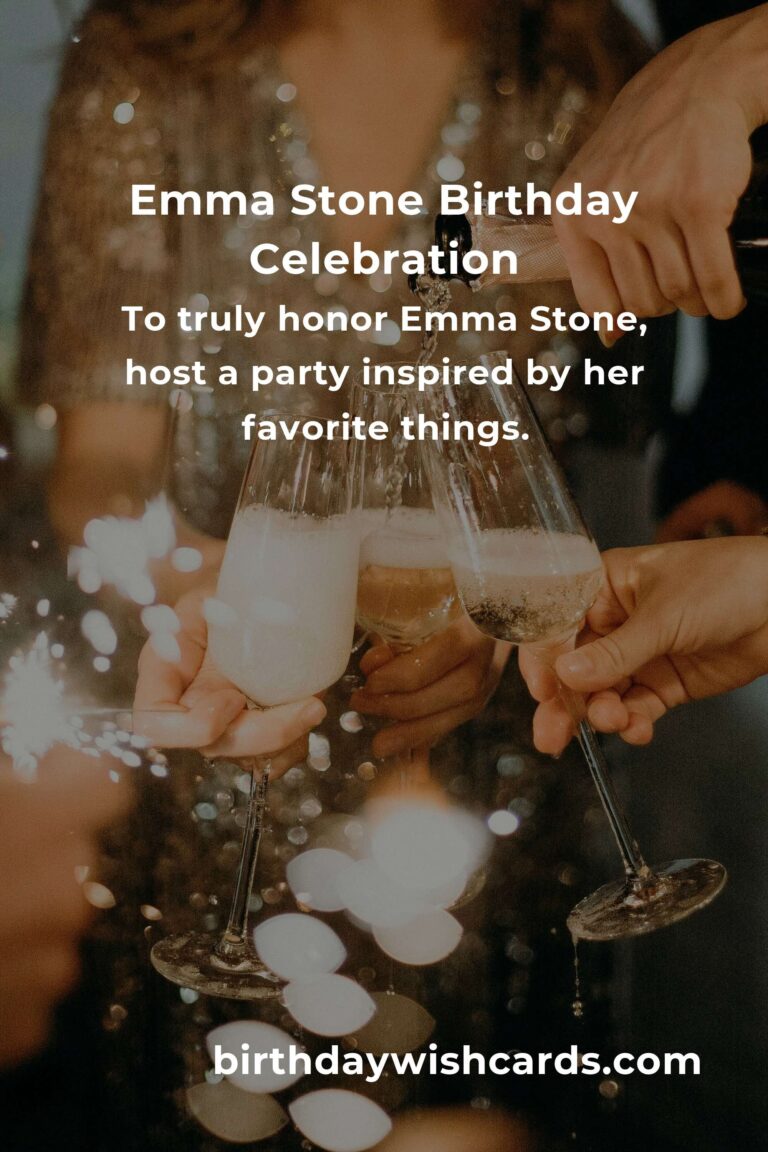 Celebrating Emma Stone's Birthday: Fun Party Ideas
