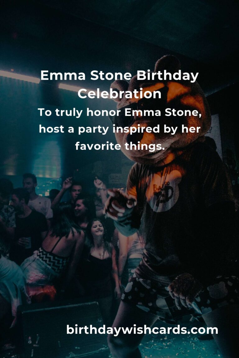 Celebrating Emma Stone's Birthday: Fun Party Ideas