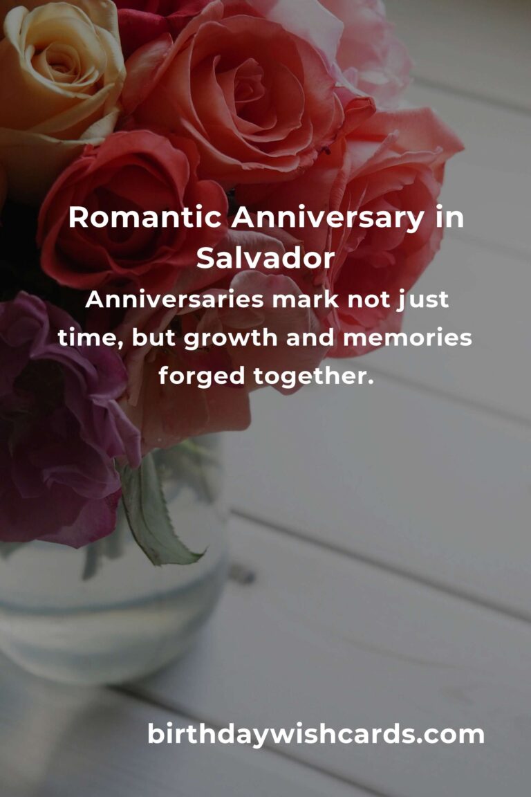 Celebrating Love: Your Emotional Guide to Planning a Moving Anniversary in Salvador