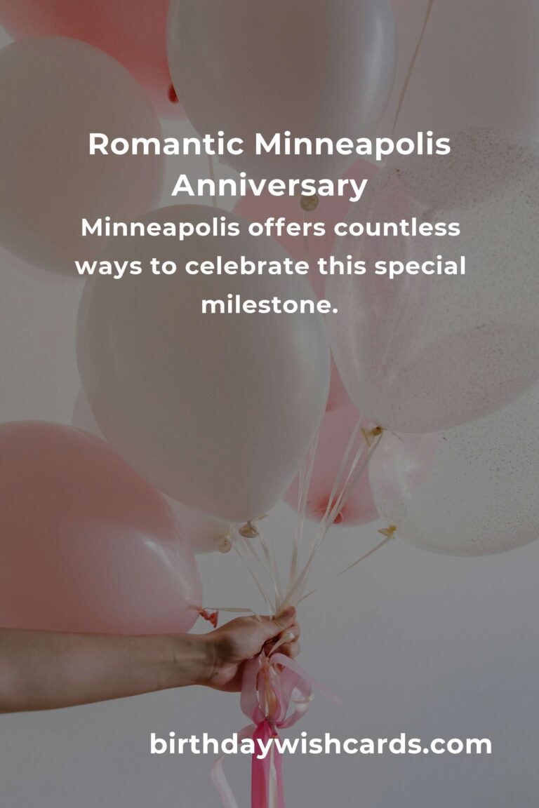 Celebrating Love in Minneapolis: Heartfelt Relationship Anniversary Ideas
