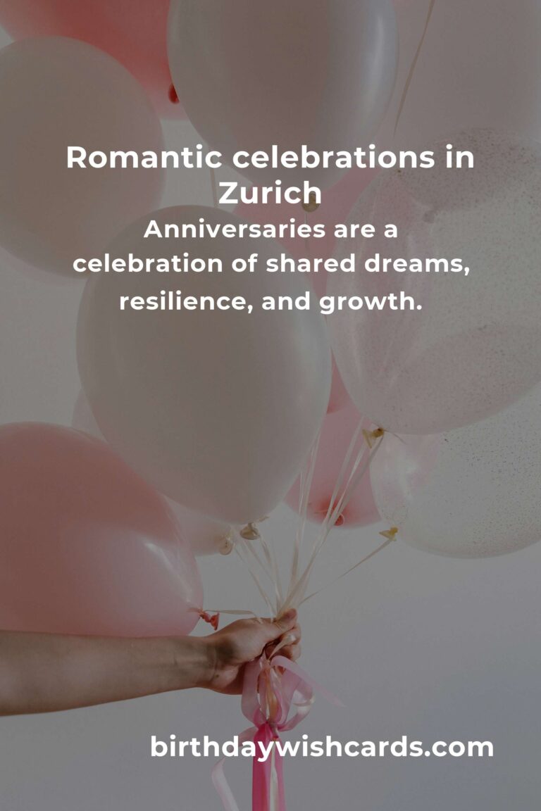 Celebrating Milestones: 41 Heartfelt Company Anniversary Ideas for Couples in Zurich