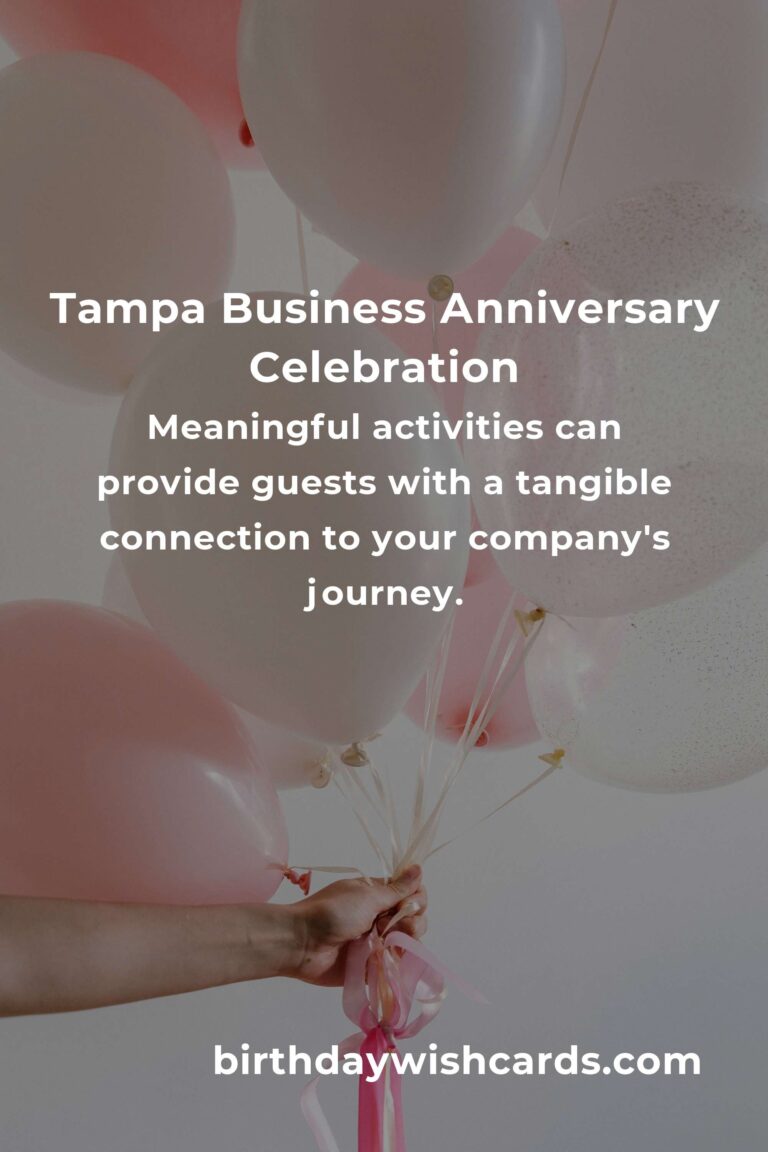 Celebrating Milestones: A Heartfelt Guide to Planning Your Business Anniversary in Tampa