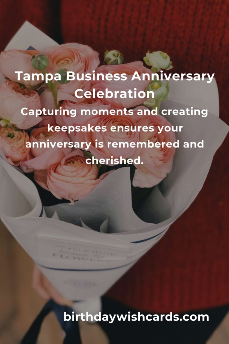 Celebrating Milestones: A Heartfelt Guide to Planning Your Business Anniversary in Tampa