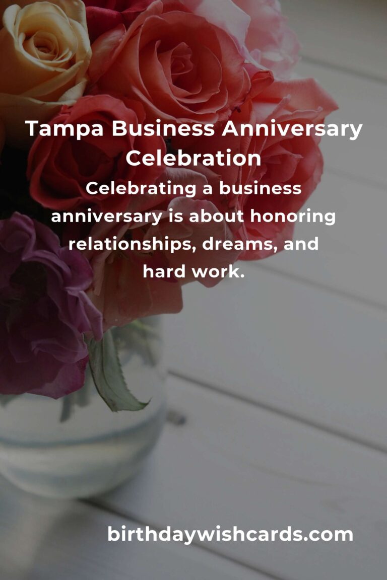 Celebrating Milestones: A Heartfelt Guide to Planning Your Business Anniversary in Tampa