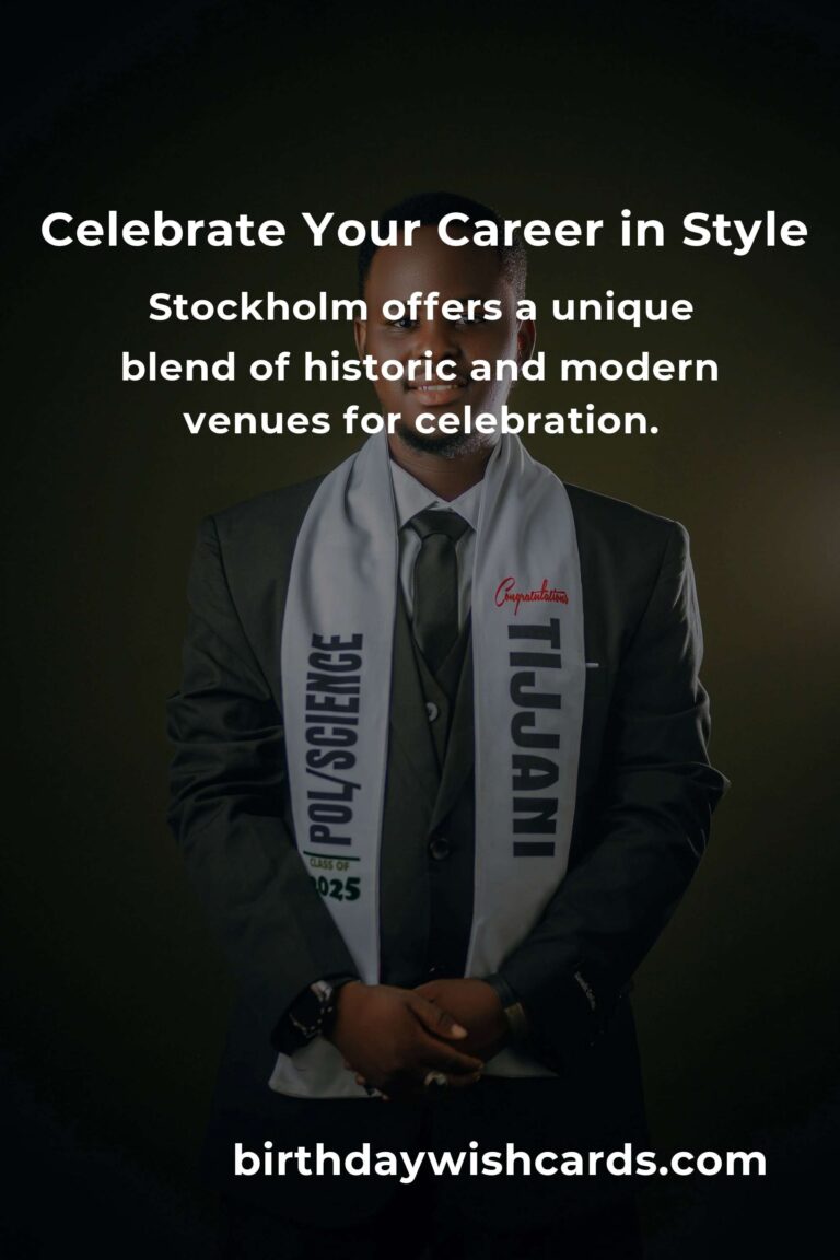 Celebrating Milestones: A Heartfelt Guide to Planning Your Career Anniversary in Stockholm