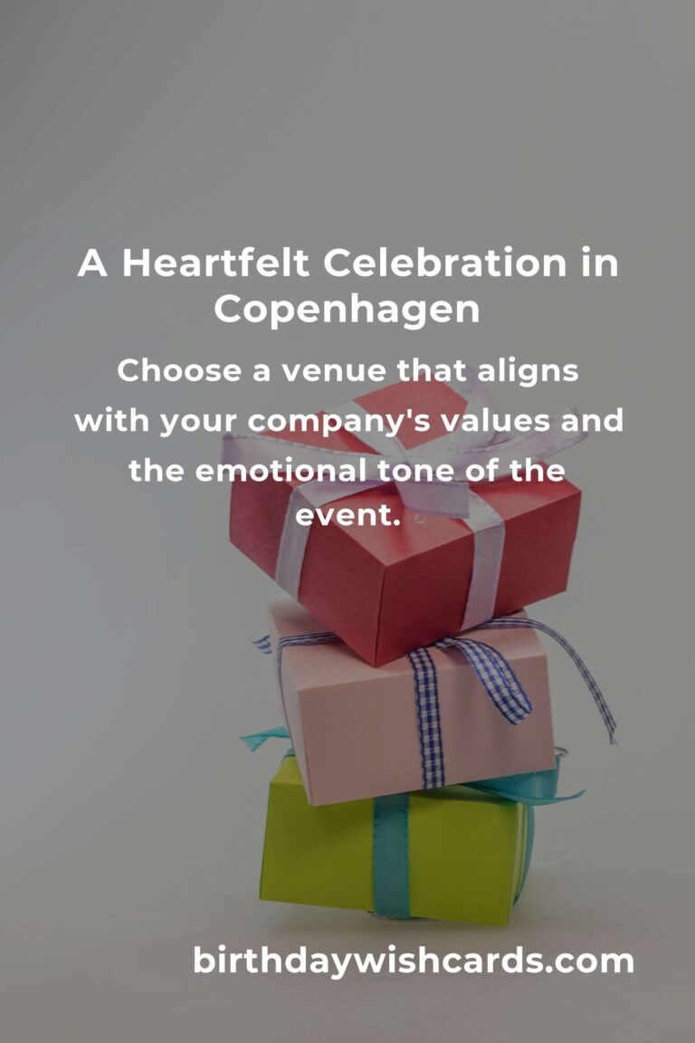 Celebrating Milestones: A Heartfelt Guide to Planning Your Company Anniversary in Copenhagen