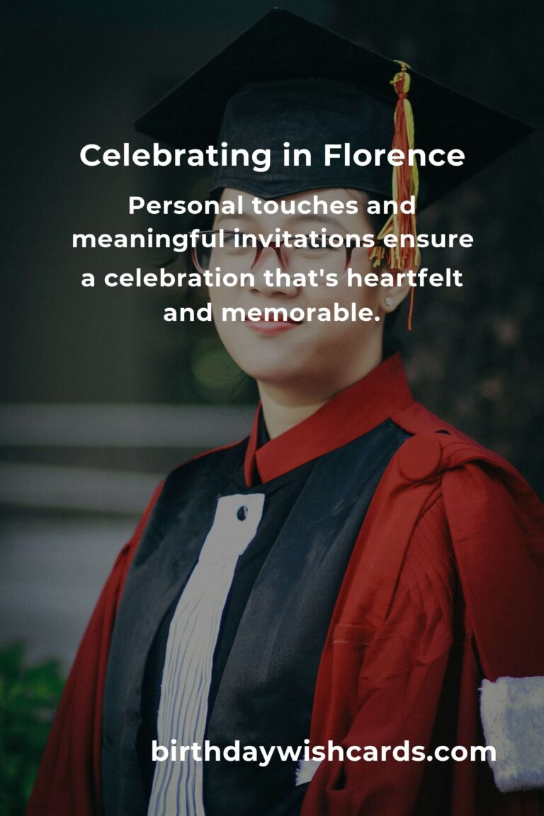 Celebrating Milestones: A Heartfelt Guide to Planning Your Graduation Anniversary in Florence